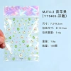 New kids fun green apple elements nails tridimensionales pegatinas frescura fruta viento emboss uñas decorativas stickers details Picture